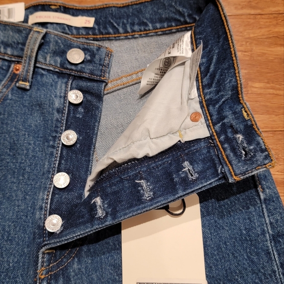 Levi's Premium RIBCAGE STRAIGHT ANKLE WOMEN'S JEANS Size 25 - Picture 11 of 11